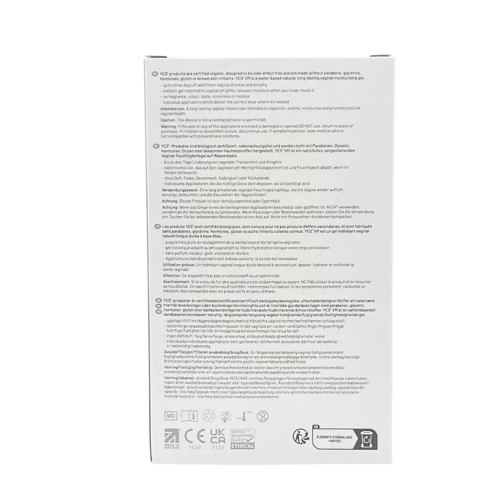 YES Vaginal Moisturising Gel-6x5ml - Image 4